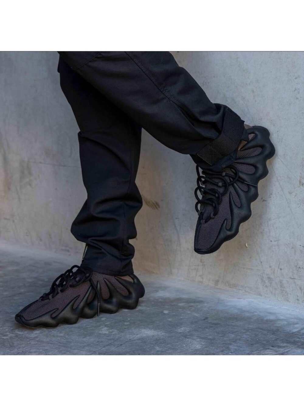adidas Yeezy 450 Dark Slate GY5368 Men 6.5 | Black Knit Sneakers | Wmn 7.5